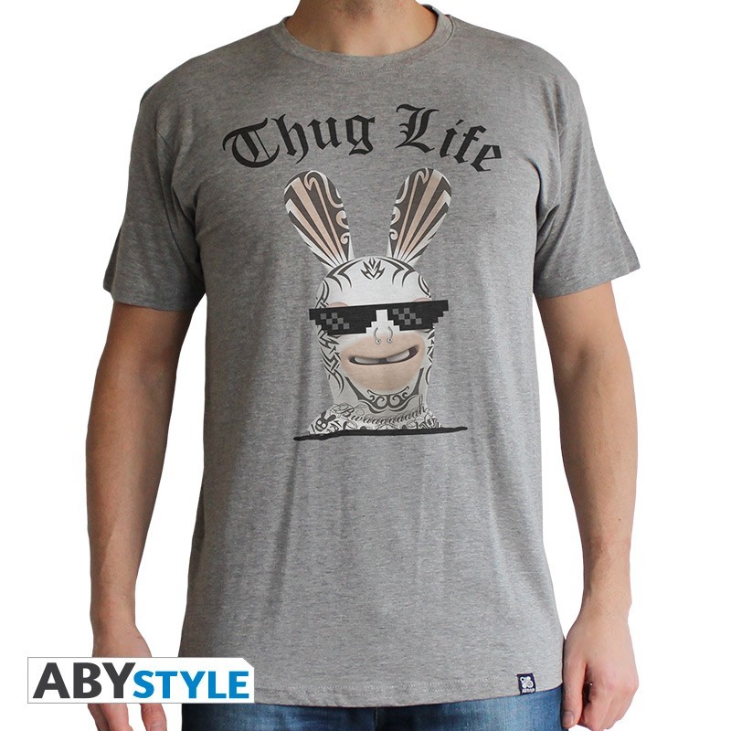 T-shirt Lapins Crétins - Thug Life - S Homme 