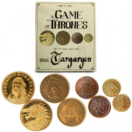 Pièce en Cuivre et Laiton - Maison Targaryen - Game Of Thrones 