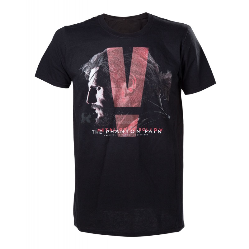 T-shirt Bioworld - Metal Gear Solid - Black Phantom Pain - M Homme 