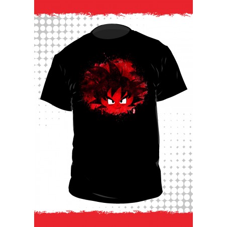 T-shirt Dragon Ball - Goku - Fond Noir - L Homme 