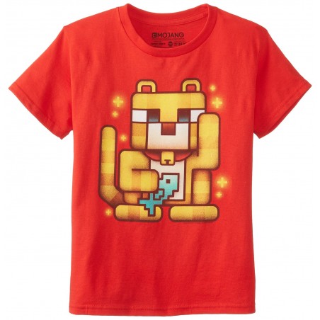 T-Shirt Blizzard - Lucky Ocelot - Minecraft - M Homme 