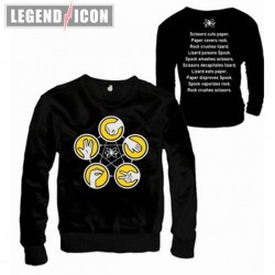 Sweat - Big Bang Theory - Pierre, feuille,... - XL Unisexe 