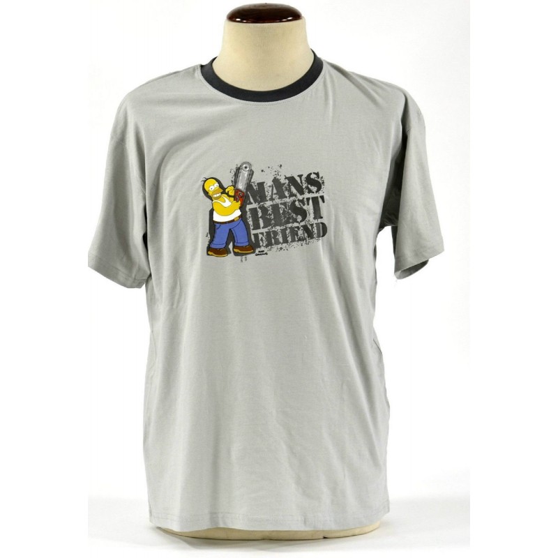 Simpsons T-Shirt - Man's Best Friend - L Homme 