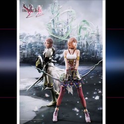 Final Fantasy XIII - II - Sera et Lightning - Wall Scroll Art