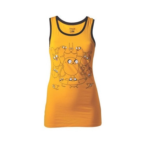 T-shirt Débardeur BioWorld - Adventure Time - Pleins de Jake - M Femme 