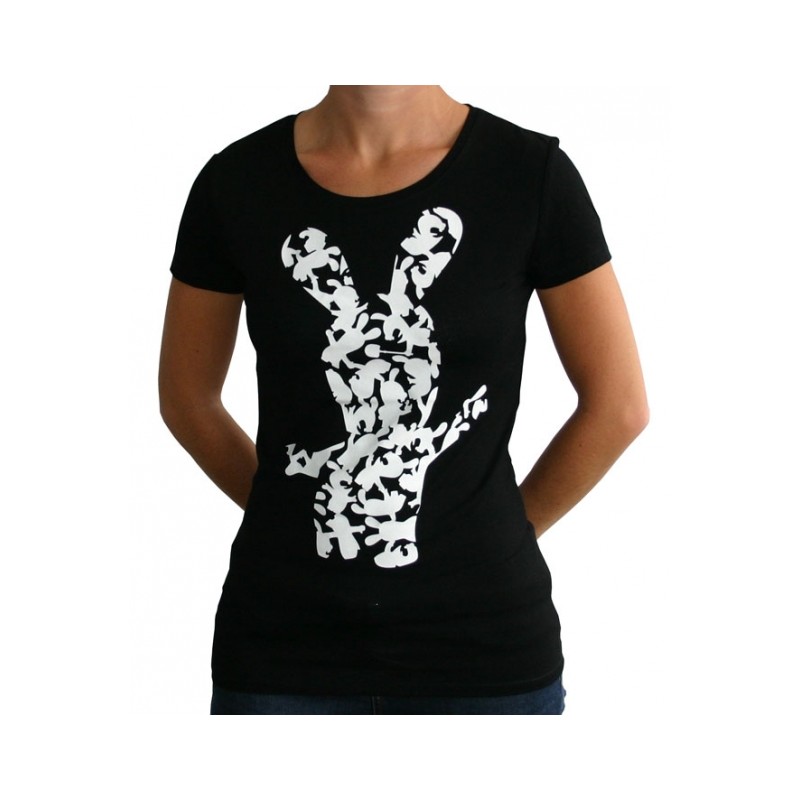 T-shirt Lapins Crétins - Silhouette - S Femme 