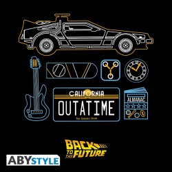 T-shirt - Retour vers le Futur - Delorean - S Homme 