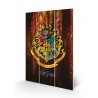 Cadre en bois - Harry Potter - Blason Poudlard