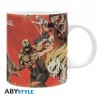 Mug - Attack on Titans - Scène de bataille - Subli