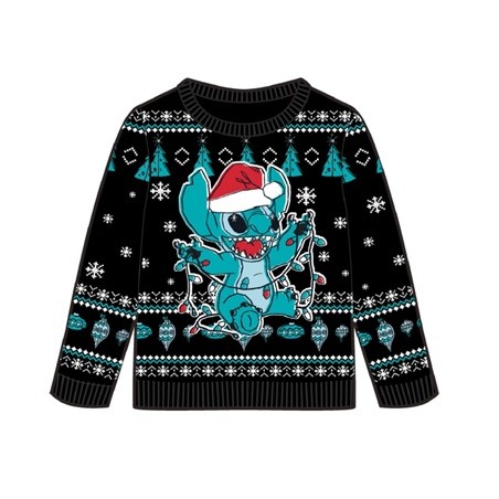 Pull de Noël - Enfant - Lilo et Stitch - Stitch Noël - Unisexe 9 - 11 