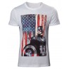 T-shirt Bioworld - Captain America Civil War - American Flag - L Homme 