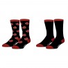 Pack de 2 - Chaussettes - Akatsuki - Naruto - 43/46 Unisexe 