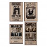 Pack de 4 aimants - Harry Potter - Affiches Wanted