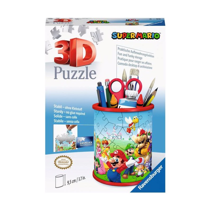 Puzzle 3D - Pot à crayons - Super Mario