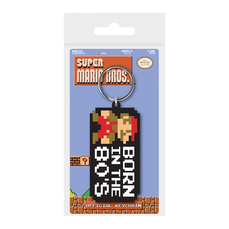 Porte clés PVC - Super Mario Bros. "Born In The 80's" - Nintendo 