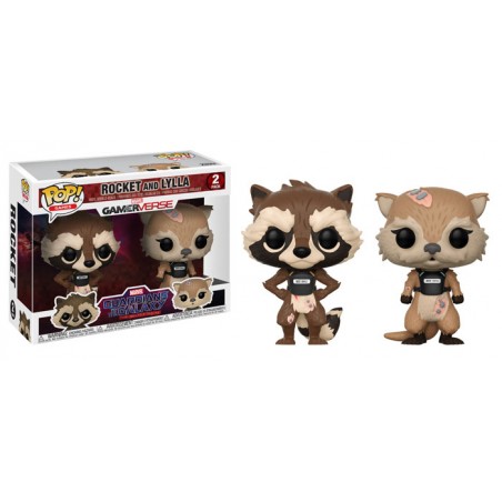 Pack de 2 - Rocket et Lylla - Gardiens de la Galaxie - POP Marvel