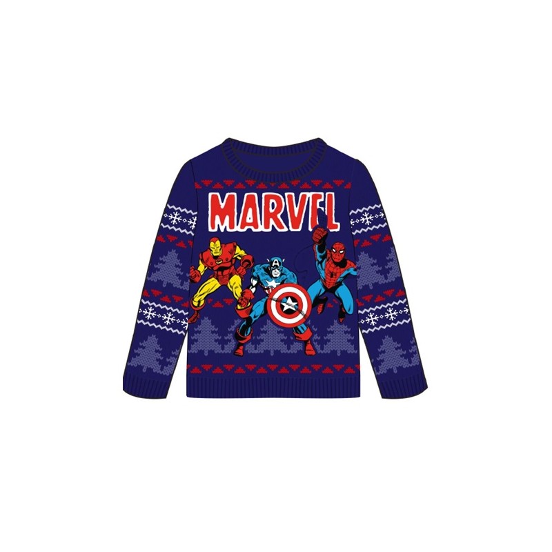 Pull de Noël - Enfant - Marvel - Avengers Rassemblement - Unisexe 3 - 4 