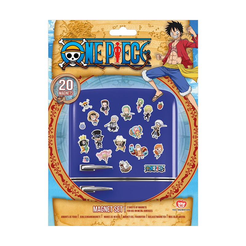 Set de 20 magnets - Chibi - One Piece 