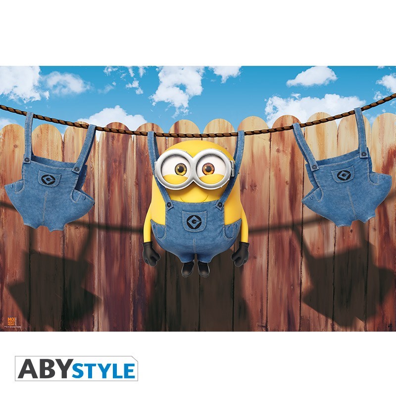 Poster - Linge - Minions - Roulé et filmé