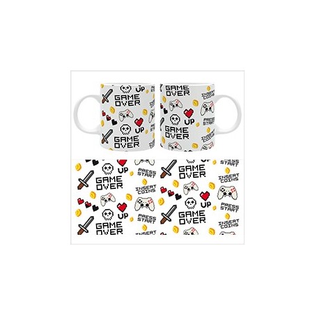 Mug - Rétro Gaming - Happy mix - Game over blanc