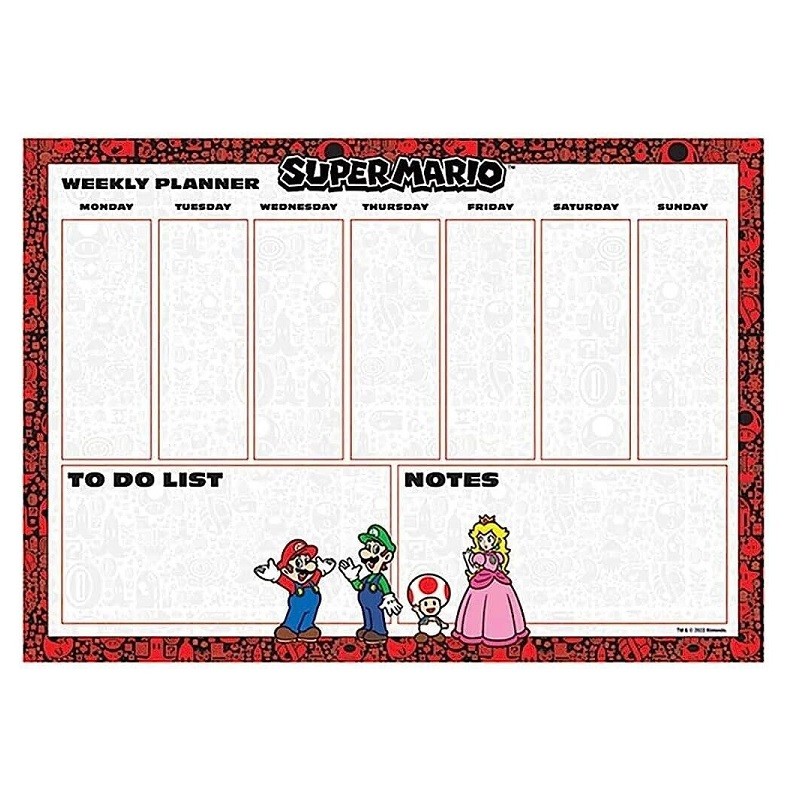 Weekly Planner - Héros - Super Mario