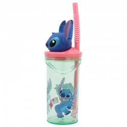 Gobelet 3D avec paille - Flowers - Lilo et Stitch