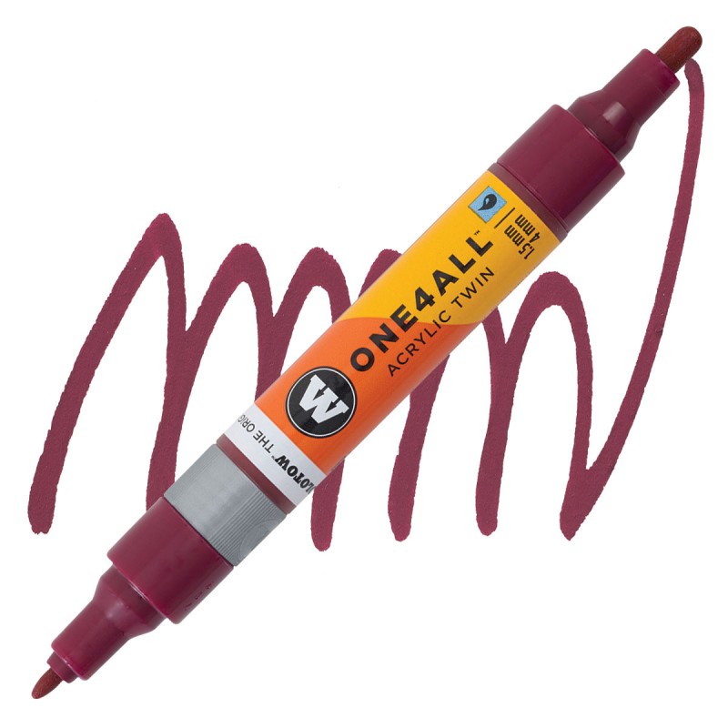 Marqueur pour Maquettes - One4All Twin - Acrylique Bordeaux - 1,5/4mm - 086