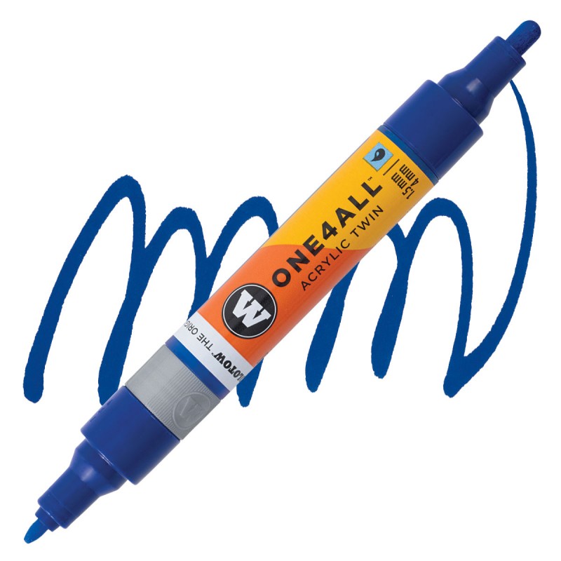 Marqueur pour Maquettes - One4All Twin - Acrylique Bleu Foncé - 1,5/4mm - 204