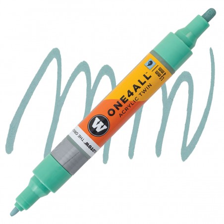 Marqueur pour Maquettes - One4All Twin - Acrylique Bleu Lagon Pastel - 1,5/4mm - 020