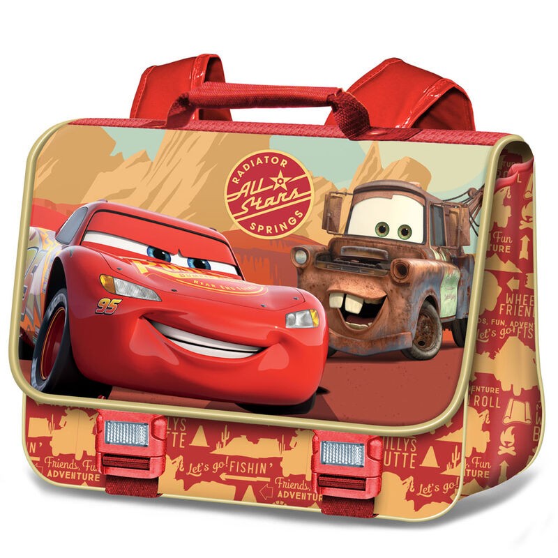 Sac Cartable - Cars - Flash McQueen et Martin