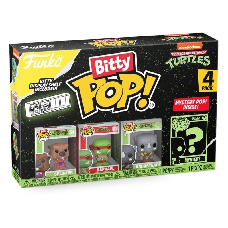 Pack de 4 - Splinter - Tortues Ninja - Bitty POP Animation