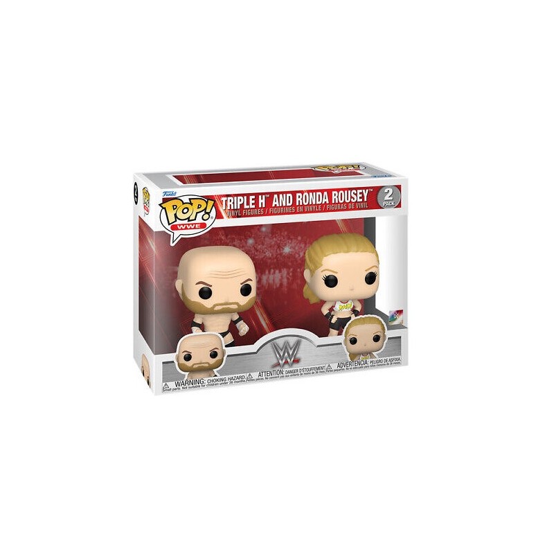 Pack de 2 - Triple H & Rhonda Rousey - WWE - POP Sport