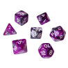 Set de dés - Fusion Violet & Argent (avec boîte)