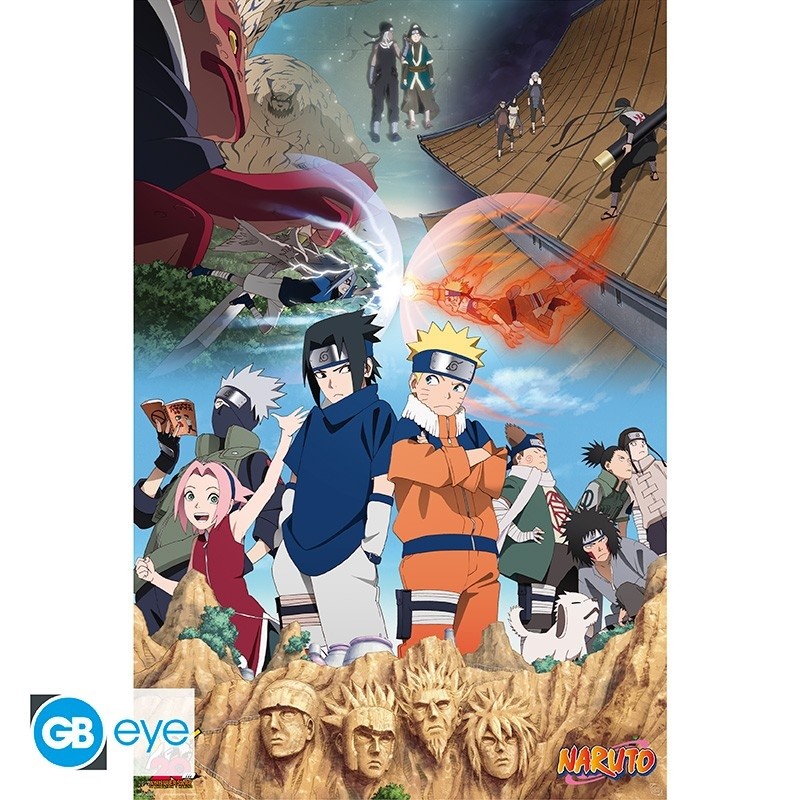 Poster - La volonté du feu - Naruto - Roulé et filmé