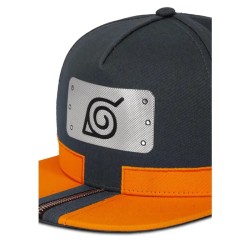 Casquette Snapback - Naruto Uniforme (Orange/Gris) - Naruto Shippuden - U Unisexe 