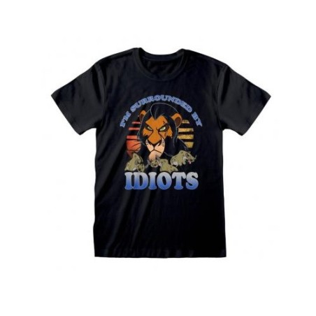 T-shirt - Entouré d'idiots - Le Roi Lion - L Unisexe 