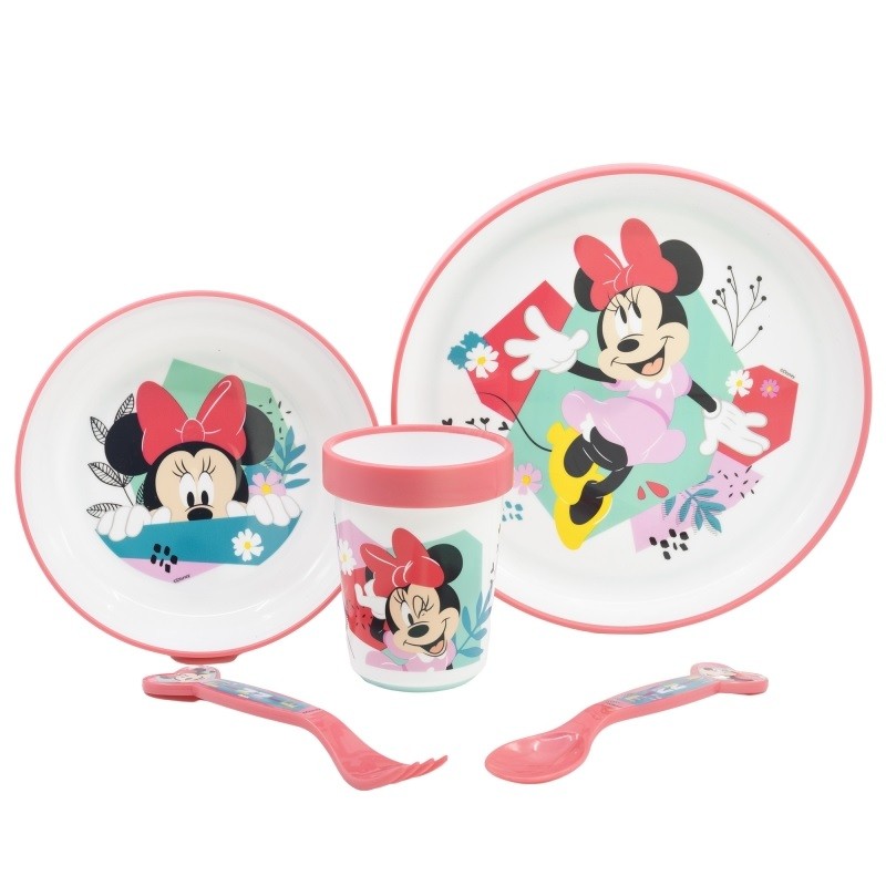 Set de vaisselle antidérapante - Minnie - Mickey & ses amis