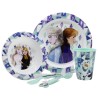 Set de Vaisselle Enfant - Magique - La Reine de Neige 2 - Assiettes, Couverts et Verre