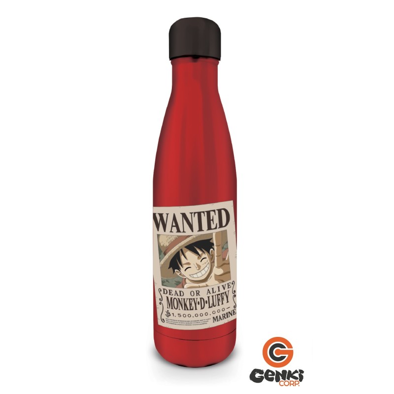 Bouteille métallique - One Piece - Wanted Luffy