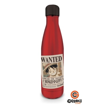 Bouteille métallique - One Piece - Wanted Luffy