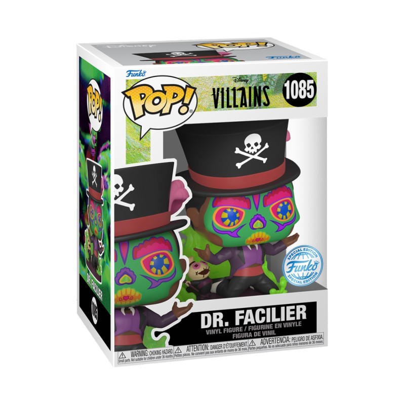 Sugar Skull Facilier w/Base - La Princesse et La Grenouille (1085) - POP Disney - Exclusive