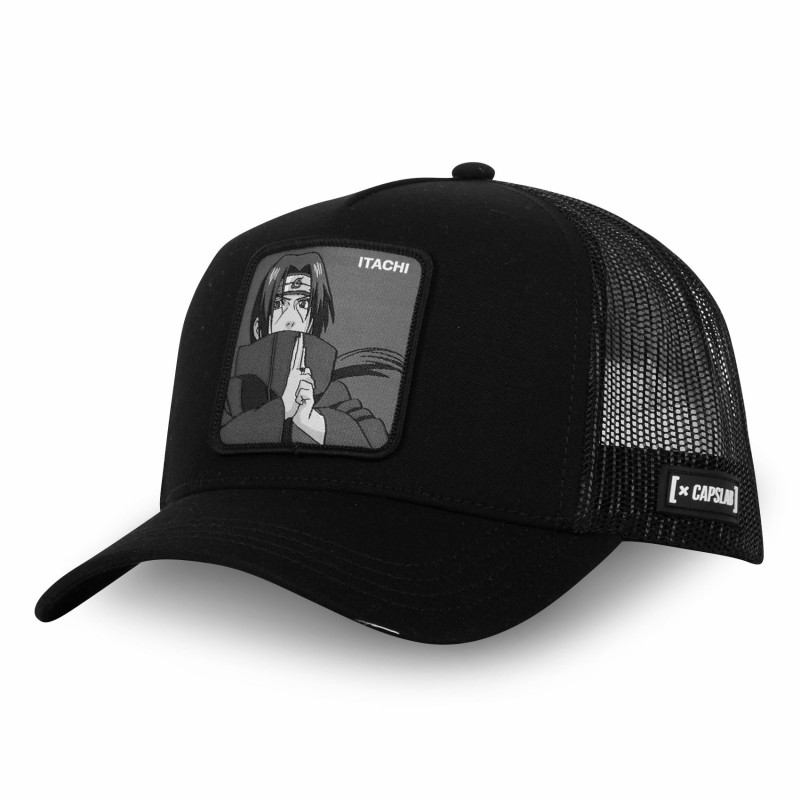 Casquette Trucker - Itachi B&W (Noir) - Naruto - U Unisexe 