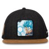 Casquette Snap Back - Vegito God Blue (Beige/Denim) - Dragon Ball Super - U Unisexe 