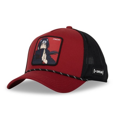 Casquette Trucker Premium - Itachi Uchiha (Rouge) - Naruto Shippuden - U Unisexe 