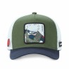 Casquette Trucker - Kakashi Sharingan (Bleu/Kaki) - Naruto Shippuden - Enfant - U Unisexe 