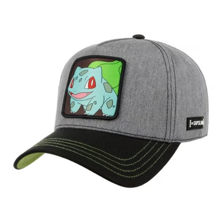 Casquette Baseball - Bulbizarre (Noir/Gris) - Pokemon - U Unisexe 