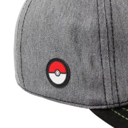 Casquette Baseball - Bulbizarre (Noir/Gris) - Pokemon - U Unisexe 