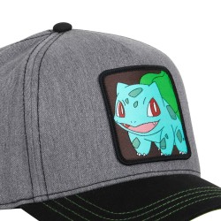 Casquette Baseball - Bulbizarre (Noir/Gris) - Pokemon - U Unisexe 