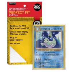 Protèges Cartes 200 pièces - Precise-Fit - Standard - Transparent