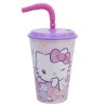 Gobelet avec paille - Flower - Hello Kitty